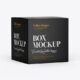 Paper Box Mockup – Half Side View